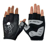 RI SHENG MTB Mountain Motocross Cycling Glove Bike Bicycle Sports Antiskid Half Finger Gloves