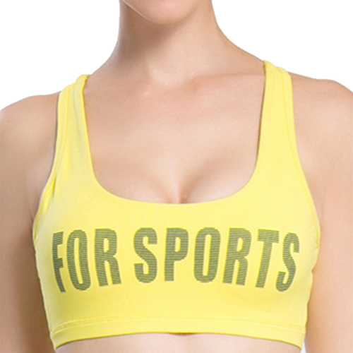 Women Sexy Character Backless Elastic Sport Tops Breathable Shockproof Yoga Vest Bra