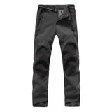Winter Outdoor Fleece Warm Pants Mens Water Repellent Camping Climbing Hiking Soft Shell Trousers