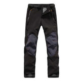 Winter Outdoor Fleece Warm Pants Mens Water Repellent Camping Climbing Hiking Soft Shell Trousers
