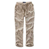 Mens Linen Beach Pants Summer Casual Thin Loose Trousers
