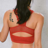 Shockproof Quick Drying Sexy Back Padded Sports Bra