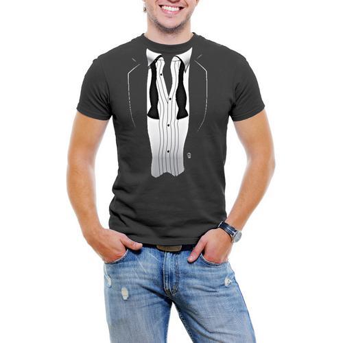 After Party Tuxedo Men T-Shirt Soft Cotton Short Sleeve Tee