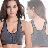 Wire Free Shakeproof  Front Zipper Sports Bra