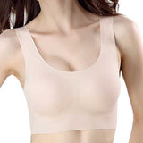 Ice Silk Seamless Wire Free Padded Sports Bras