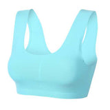 Ice Silk Seamless Wire Free Padded Sports Bras