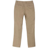 Plus Size Mens Casual Solid Color Straight Leg Cotton Slim Fit Pants