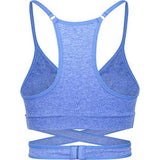 Woman Seamless Sport Vest Quick Drying Wireless Cross Shakeproof Sport Yoga Bras