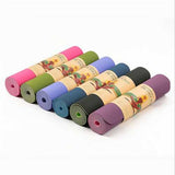 TPE Bicolor 6mm Yoga Mat Outdooors Fitness Sport Anti Skid Pad Odorless Body Building Yoga Mat