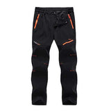 Waterproof Hiking Straight Leg Sport Pants Mens Outdoor Quick Drying Zipper Pockets Trousers