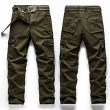 Big Size 30-48 Multi Pocket Cargo Pants Fashion Mens Outdoor Army Casual Cotton Trousers