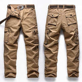 Big Size 30-48 Multi Pocket Cargo Pants Fashion Mens Outdoor Army Casual Cotton Trousers
