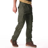 Mens Multi Pocket Polar Fleece Loose Thick Warm Trousers