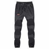 Autumn Winter Mens Plus Velvet Warm Cotton Trousers Casual Sports Sweat Jogger pants 4 Colors