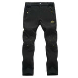 Outdoor Mountaineering Pants Thick Fleece Warm Pants Mens Breathable Quick Drying Soft Shell Trouser