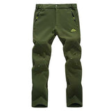 Outdoor Mountaineering Pants Thick Fleece Warm Pants Mens Breathable Quick Drying Soft Shell Trouser