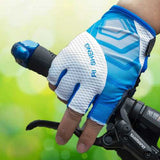 RI SHENG Shockproof Breathable MTB Half Finger Gloves Mountain Cycling Gloves Bicycle Motocross Gloves