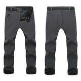 Mens Thick Warm Pants Outdoor Climbing Hiking Waterproof Quick Drying Trousers