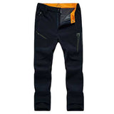 Mens Thick Fleece Winter Outdoor Sport Pants Waterproof Warm Pants