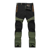 Outdoor Dry Thin Elastic Pants Mens Windproof Breathable Wicking Hiking Climbing Trousers