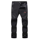 Mens Outdooors Thick SporT-pants Soft Shell Waterproof Windproof Warm Mountaineering Pants