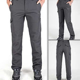 Outdoor Casual Windproof Waterproof Assault Pants Mens Warm Thick Speed Dry Trousers