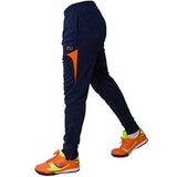 Mens Casual Training Football Sport Pants Elastic Waist Skinny Leg Running Trousers