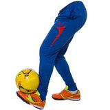 Mens Casual Training Football Sport Pants Elastic Waist Skinny Leg Running Trousers