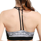 Women Cozy Full Cup Vest Breathable Halter Backless Shockproof Sports Wireless Yoga Bra