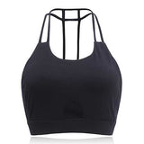 Women Cozy Full Cup Vest Breathable Halter Backless Shockproof Sports Wireless Yoga Bra