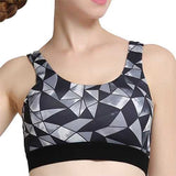 Women Cozy Show-Off Printing Quick Dry Sports Bra Wireless Yoga Vest Underwear