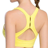 Women Sexy Character Backless Elastic Sport Tops Breathable Shockproof Yoga Vest Bra