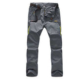 Men's Summer Outdoors Quick Drying Pants Pure Color Detachable Resistant Sun Trousers