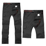 Large Size S-5XL Outdoor Quick Drying Pants Summer Mens Detachable Sun-proof Hiking Pants