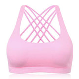 Criss-cross Wireless Padding Breathable Yoga Sports Bra