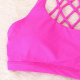 Criss-cross Wireless Padding Breathable Yoga Sports Bra