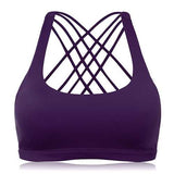 Criss-cross Wireless Padding Breathable Yoga Sports Bra