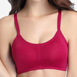 Ice Silk Seamless Strappy Back Padded Sports Bra