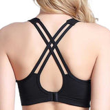 Soft Wireless Padding Criss-cross Back Shockproof Sport Bra