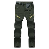 Winter Men's Plus Cashmere Warm Outdoor Soft Shell Trousers Waterproof Elasticity Punch Ski Pants