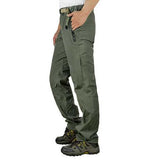 Mens Outdoor Authentic Semi-liner Climbing Pants Waterproof Pressure Plastic Punch Pants