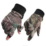 BIKIGHT Camouflage Touch Screen Non Slip Cycling Gloves Hunting Fishing Gloves Waterproof Windproof Gloves