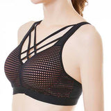 Criss Cross Strappy Back Wireless Sports Bra