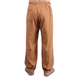 Chinese Wind Mens Loose Cotton Linen Trousers