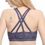 Cross Beauty Back Shockproof Fitness Sports Bra