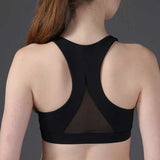 Wire Free Patchwork Quick-dry Shockproof Fitness Sports Bra