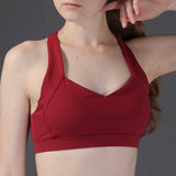 Wire Free Patchwork Quick-dry Shockproof Fitness Sports Bra