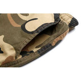 Mens Sports Drawstring Camouflage Wearable Long Cargo Pants