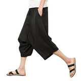 Mens National Style Casual Loose Haren Pants