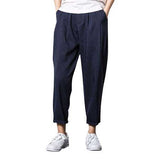 Men's Thin Flax Ankle-Length Lounge Pants